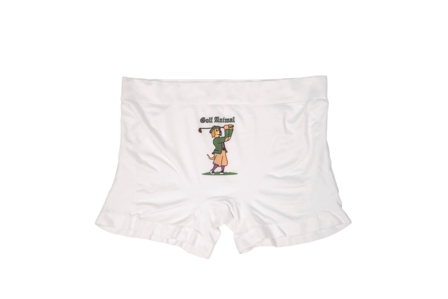 Mens Sporty White Underwear – Golf Animal (Dog) – Golfanimal